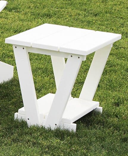 Amish Poly Joya Outdoor End Table [Shown in White]