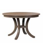 Amish Carlisle Pedestal Table [Shown in Brown Maple with a Smoke finish]