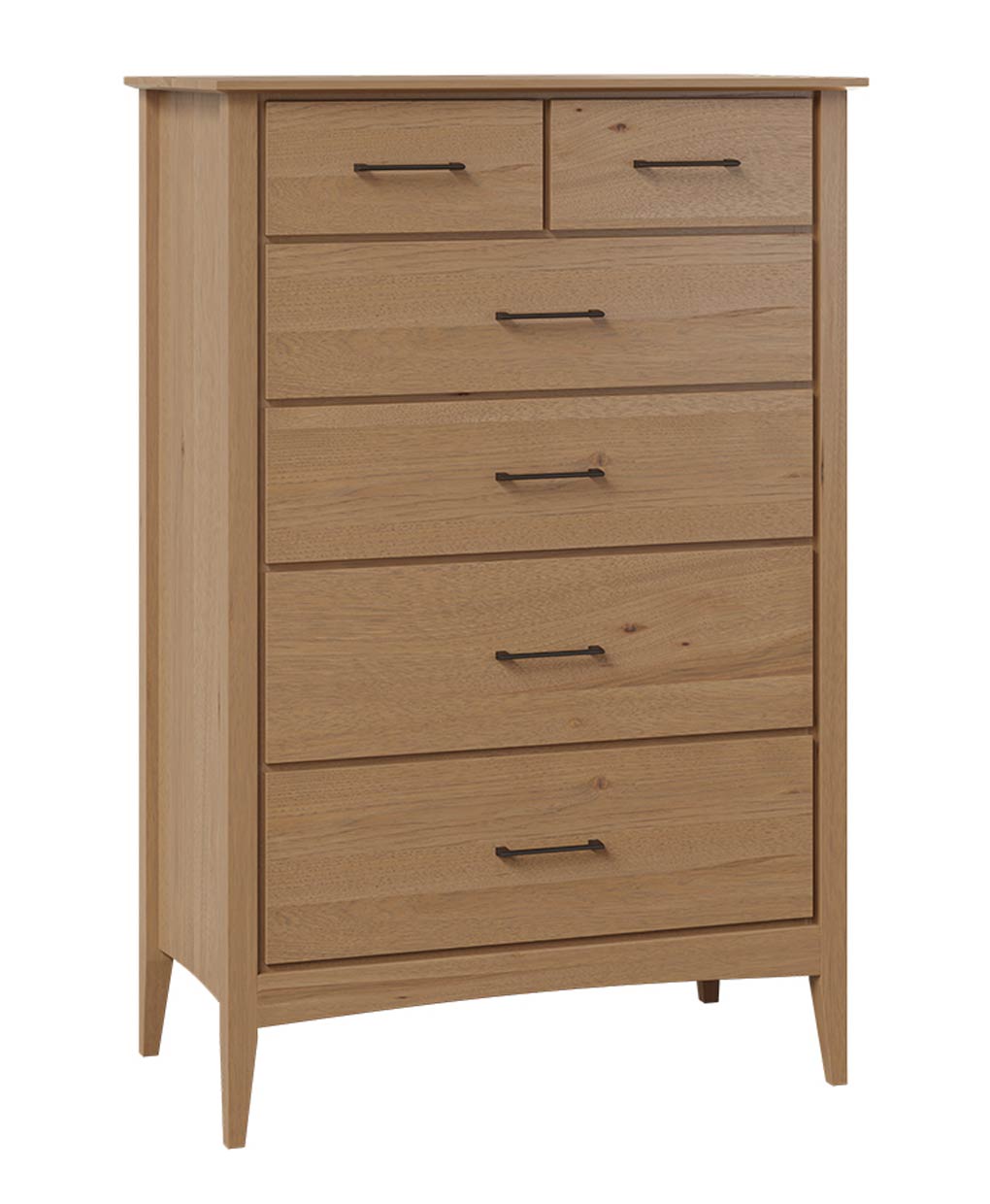 Furniture of America Acres Solid Wood 5-Drawer Chest, Natural Tone