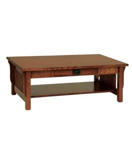 Amish Landmark Coffee Table with Drawer [LM2848C]