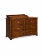 Amish Monterey 6 Drawer Dresser [Shown with optional box topper]