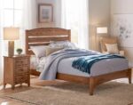 Amish Dover Bedroom Collection [Shown in Rustic Hickory with a Almond finish, 10 Sheen]