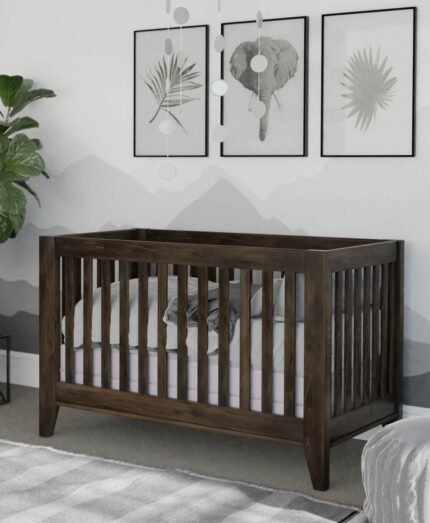 Amish Newport Conversion Crib [Shown in Brown Maple with a Shadow finish]